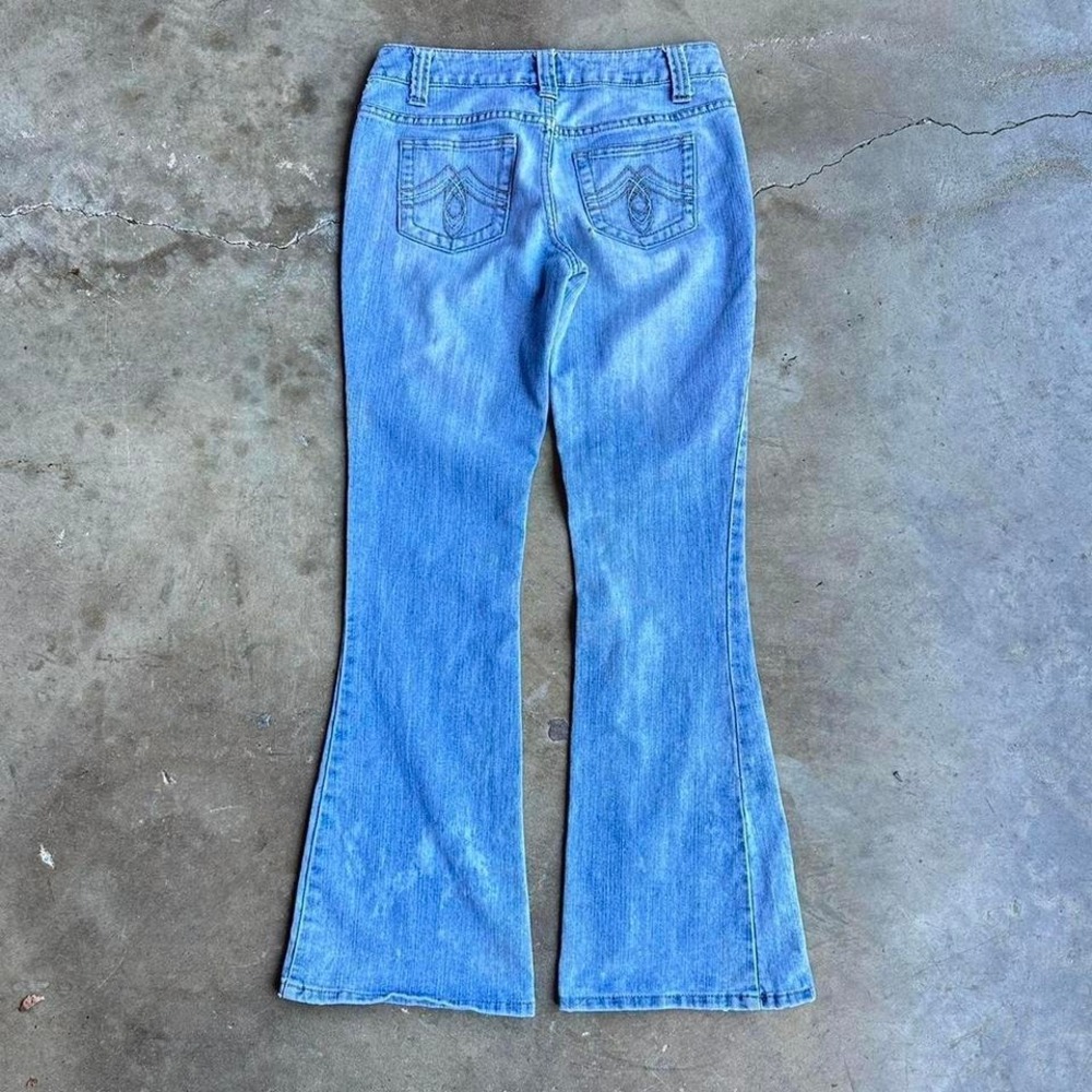 vintage y2k Light wash wide leg flare jeans